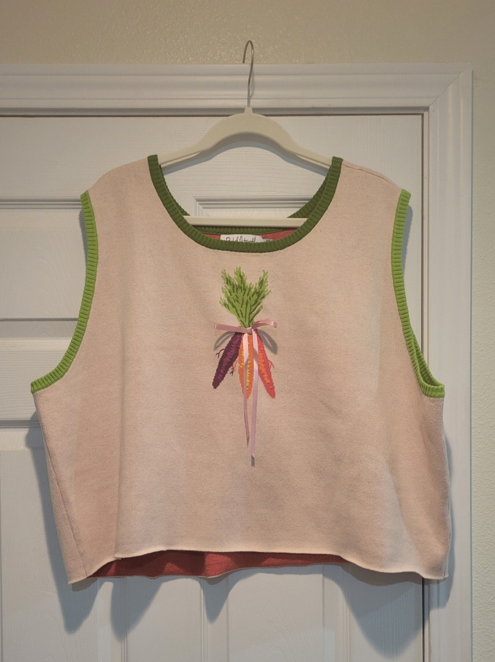 Rachel Antonoff Carrot Knit Sweater Tank NWT